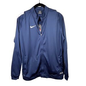 NWT Nike Dri-Fit Navy Blue Zip Up Jacket Lightwght Athletic Performance Womens L